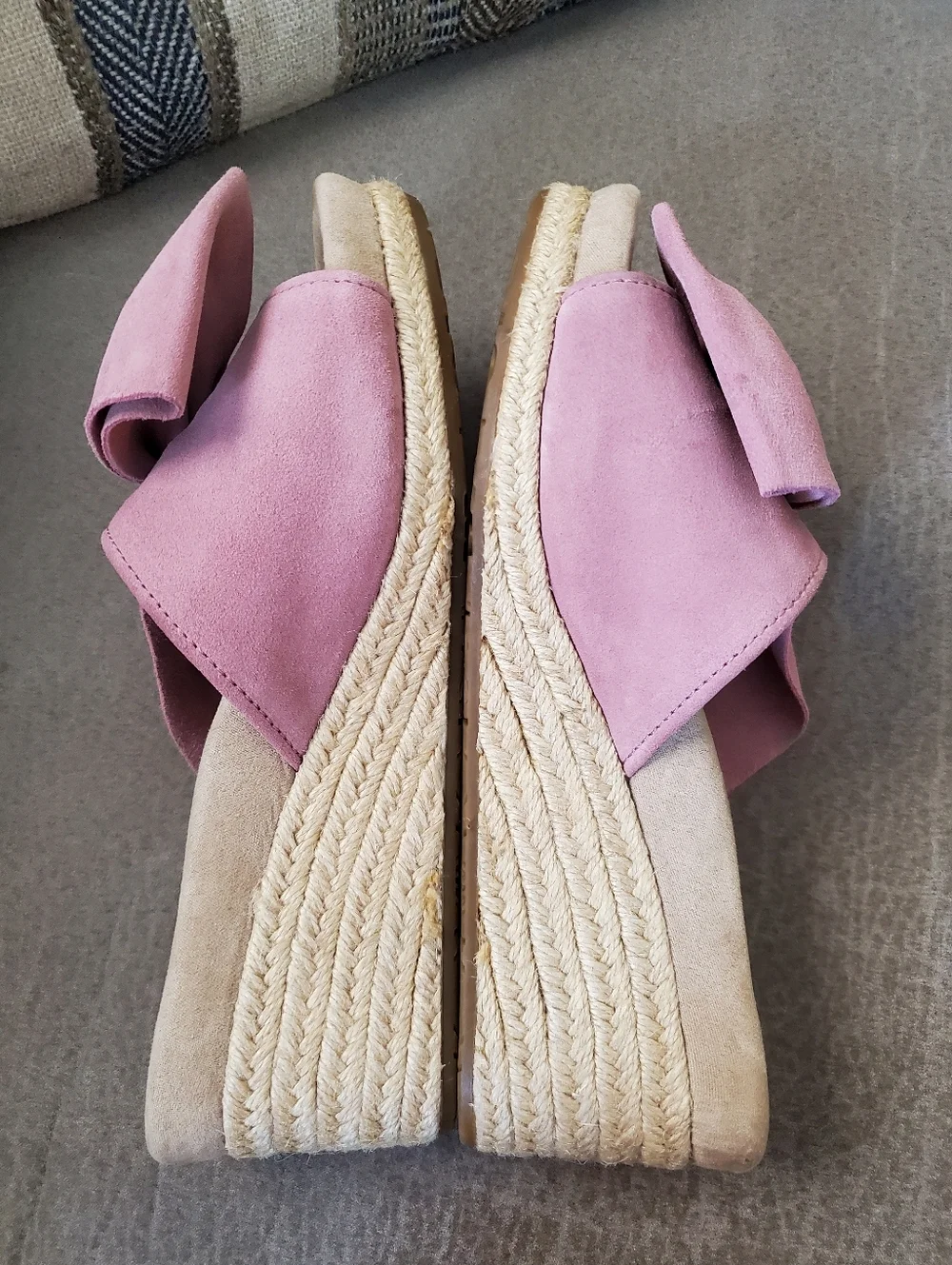 UGG JAYCEE ARROYO WEDGE ESPADRILLES SLIP ON SHOES sz US 8 In Pink Dawn